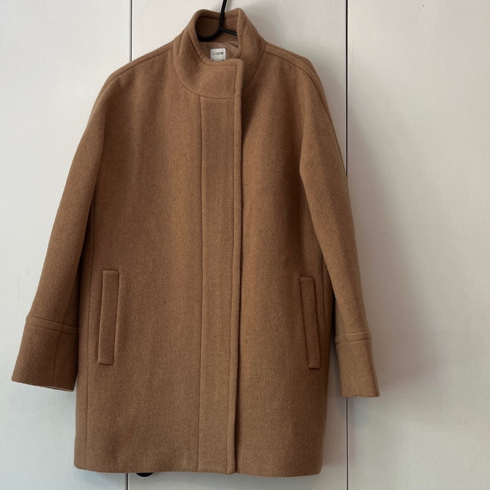 J Crew Tan City Coat NWOT